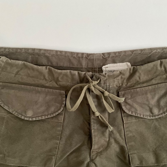 Greg Lauren Army Jacket Shorts XL- 4 Army Green Tent Cargo Tactical Durable - Picture 6 of 13